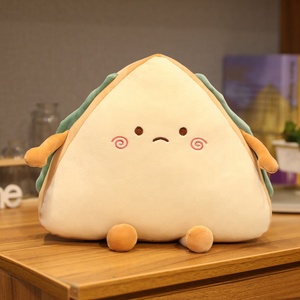 HECION 2025, almohada creativa de felpa tipo sándwich, cojín de peluche suave, muñeco para dormir con forma de <span class=keywords><strong>pan</strong></span> bonito para sofá cama, regalo al por mayor - Product Image 4