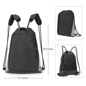Lightweight Foldable <b>Waterproof</b> <b>Drawstring</b> Gym <b>Bag</b> Adjustable Straps Simple Design Large Capacity Added Safety for Gym Outdoor - Product Image 5
