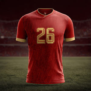 Camiseta de Fútbol 2026 de Manga Corta, Uniforme Deportivo Transpirable para Entrenamiento, Ligero para Aficionados - Product Image 6