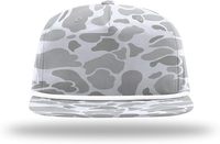 Casquette de relance personnalisée en corde de Ri-256 ajustable à 5 panneaux Chapeau camouflage d'extérieur Chapeau de camionneur à bord plat OEM au Vietnam