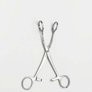 Stainless Steel Manual <b>Dental</b> Examination Instrument Medical Tongue Pliers With Clip Surgical Basis Pliers - Product Image 6