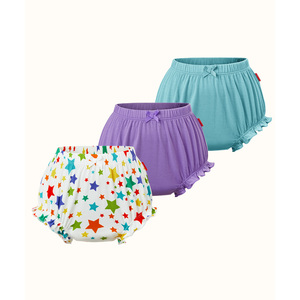 Paquete de 3 Pantalones de Bambú para Bebé con Volantes, Tejido de Jersey Transpirable - Product Image 4