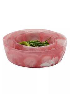 Nouveau bol en résine artisanal populaire bébé rose couleur différente disponible en résine bol artisanal bols de service en multi - Product Image 4