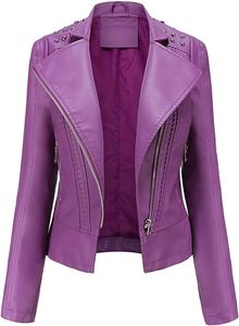 Chaqueta de piel sintética para mujer con logotipo personalizado de la mejor calidad, solapa de motocicleta a la moda, personalizable, de cuero de la mejor calidad para hombre - Product Image 5