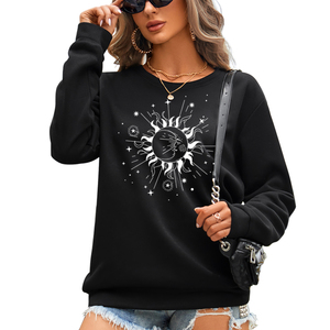 Nouveau design, sweat-shirt en toile personnalisé pour femmes, col en V, impression personnalisée, séchage rapide, respirant, haute qualité, couleurs et logo personnalisés - Product Image 1