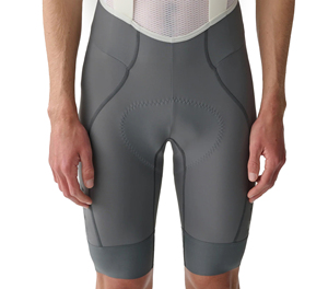 Cuissard de cyclisme ajusté pour homme Sprint Sports, gris et blanc, respirant, anti-humidité, en Spandex et Polyester 220g, tailles XXS-6XL - Product Image 2