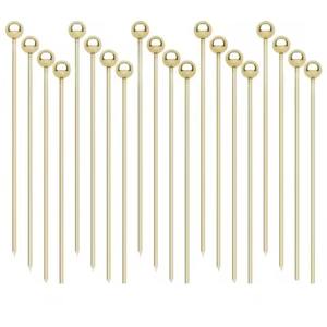 ไม้จิ้มผลไม้สแตนเลสสำหรับตกแต่งเครื่องดื่มค็อกเทลแบบใช้ซ้ำได้ - Product Image 1