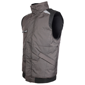 Gran oferta 100% poliéster Oxford tela impermeable trabajo cuerpo calentador Multi bolsillos forro polar pescador chaleco de seguridad para invierno - Product Image 3