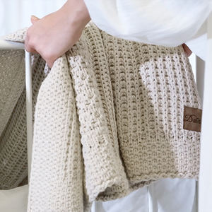 ผ้าห่มอะคริลิก 100% รุ่นเรเบคก้า ขนาด 130*150 ซม. สีสโตน ราคาดีที่สุด ถักคุณภาพสูง สำหรับใช้ในบ้าน - Product Image 5