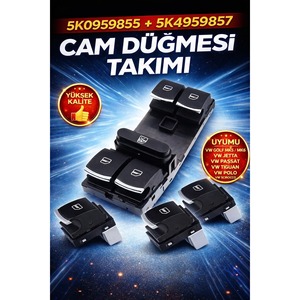 ชุดกระดุมเปิดหน้าต่างรถ VW สำหรับกอล์ฟ6 Jetta สำหรับ Passat B7สำหรับ Tiguan Scirocco-Porte 12V พลาสติกใหม่ - Product Image 3