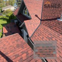 Feuerfeste wind dichte Dachziegel Fiberglas Architektur laminierte Schindeln Bitumen Teja Asfaltica für Dörfer American St. Louis