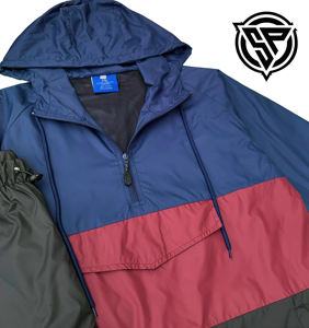 ชุดวอร์มสำหรับผู้ชายเสื้อกันลมกันน้ำผ้าโพลีเอสเตอร์100% ออกแบบได้ตามต้องการ - Product Image 5