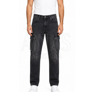 Pantalones Cargo de Algodón 100% para Hombre, Cintura Media, Ligeros, Lavados, Corte Relajado, Múltiples Bolsillos, Ropa Casual para Exteriores y Uso Diario - Product Image 4