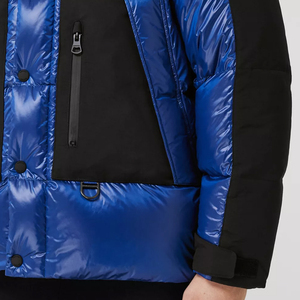 Chaqueta de Plumón Acolchada Brillante para Hombre, de Alta Calidad, para Invierno, con Cuello Alto - Product Image 5