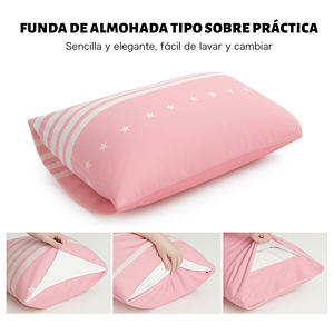 Juego de Funda Nórdica con Cierre de Cremallera 100% Poliéster con Funda de Almohada, Suave y Transpirable para un Sueño Reparador - Product Image 3