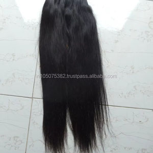 ผมต่อแบบตรงผมชาวอินเดียไม่ผ่านกระบวนการผมมนุษย์แบบเรมี่ - Product Image 1