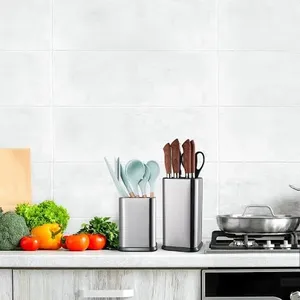 Porte-ustensiles en métal de grande capacité au design moderne pour la maison et le restaurant Organisateur d'outils du fournisseur indien pour l'exportation en vrac - Product Image 1