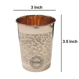 Gobelet en cuivre finition brillante écologique Avantages ayurvédiques idéaux pour la désintoxication et l'hydratation - Product Image 4