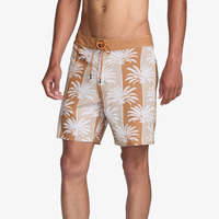 Short de bain décontracté pour homme, taille mi-haute, à cordon de serrage, séchage rapide, écologique et uni