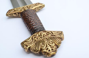 Épée Médiévale Grenouille En Acier Au Carbone OEM Prop pour Chevalier Viking Renaissance Faire LARP Cosplay Halloween - Product Image 4