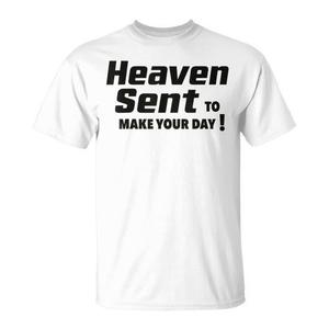 Camiseta Promocional Heaven Sent con Frase Positiva y Inspiradora para Mejorar tu Día - Product Image 2