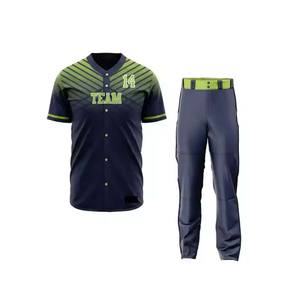 2025 Ropa de equipo deportivo Uniforme de béisbol de hockey sobre hielo con gorra y calcetines Uniforme de béisbol de hockey sobre hielo OEM con Jersey y pantalón - Product Image 4