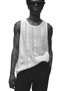 Pantalon Slim pour homme de marque personnalisée, longueur cheville, tissu sergé de polyester, viscose, revers à l'ourlet ODM, lavé pour l'été - Product Image 2