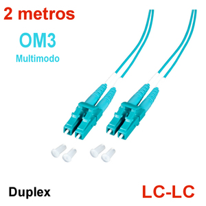 สายแพทช์ไฟเบอร์ออปติก LC-LC OM3 ดูเพล็กซ์ 2 ม. - Product Image 1