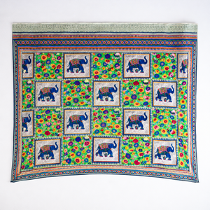 Handmade Indian Animal Print Cotton Bedsheet Set 3 Pcs Traditional Floral Jaipuri Design Pillow Cover Comfortable Sleep - Product Image 3