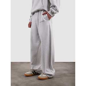 Pantalones Deportivos de Algodón 100% Arctic White, Pantalones Utilitarios con Logotipo Personalizable, Felpa Francesa Plegada, Talla 6XL, Color Lavado - Product Image 1