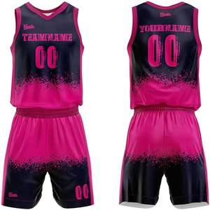 Concevez votre propre uniforme de basket-ball 100% polyester Dernier style Meilleure qualité Ensemble d'uniformes de basket-ball - Product Image 1