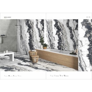 Grey Veins 800x2400mm Porcelain Tiles Marble Effect Bath <b>Charm</b> Quartz Slabs Sintered Stone Ceramic Countertop Designs - Product Image 6