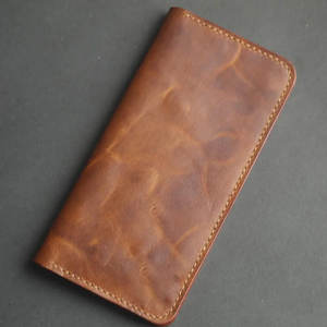 Wholesale Direct Sales Leather Single Shade Long Bifold <b>Wallet</b> For Men Cards Holder Leather <b>Money</b> Clip Holding Bifold <b>Wallet</b> - Product Image 1