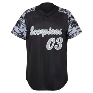 Ensembles d'uniformes de baseball personnalisés, fournisseur direct d'usine, service d'entraînement, dernier design, couleur unie, unisexe, grandes tailles, 100% polyester - Product Image 6