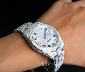 Vente en gros Mouvement suisse Montre en diamant testeur de diamant vérifié Style de célébrité pour revendeur Bijoux Hiphop de haute qualité - Product Image 6