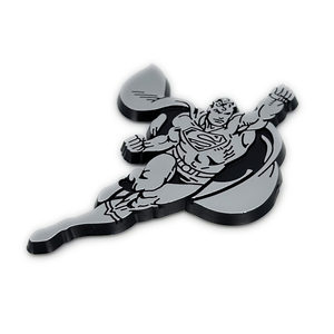 Placa Decorativa Vintage de Superman, Pegatinas Metálicas para Vehículos con Emblema Cromado y Figura - Product Image 4