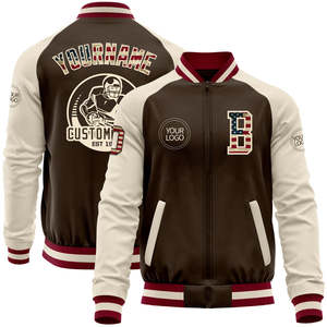 Veste universitaire de haute qualité pour hommes vente en gros OEM ODM logo de broderie personnalisé style baseball collège Streetwear vêtements d'extérieur à la mode - Product Image 1