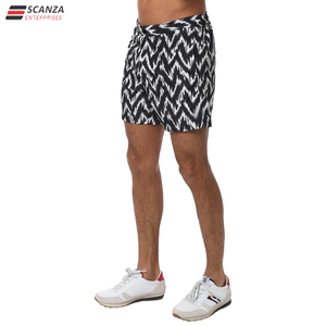 Pantalones cortos transpirables de poliéster de talla 100% personalizables con patrón sólido y logotipo personalizado Pantalones cortos de playa para exteriores de verano para hombres - Product Image 2