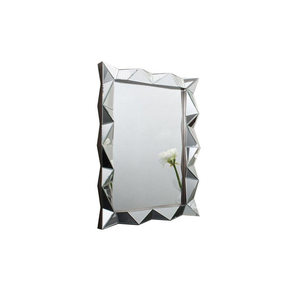 Miroir mural élégant avec cadre argenté, prix de gros, nouveaux miroirs décoratifs d'accentuation murale - Product Image 2