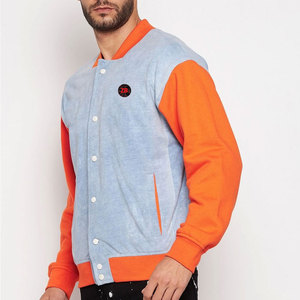 High Street élégant léger laine écologique rempli Letterman veste conception personnalisée col montant à la mode nouvel hiver - Product Image 3