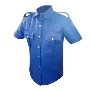 Le Pakistan a fabriqué le t-shirt en cuir le plus vendu pour les hommes T-shirt en cuir respirant à quantité minimale de commande bas pour les hommes en stock - Product Image 2