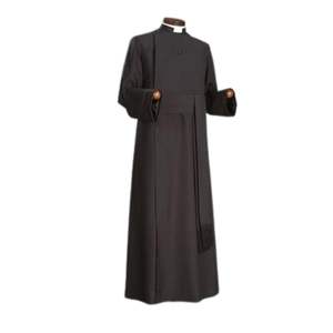 Túnica de casulla de uniforme religioso bordado personalizado negro con vestimenta litúrgica de estola a juego para sacerdotes de la Iglesia - Product Image 4