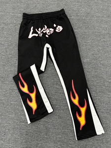 Pantalones de chándal holgados personalizados Pantalones largos deportivos informales sueltos de color sólido Pantalones de chándal de algodón de alta calidad Unisex - Product Image 3