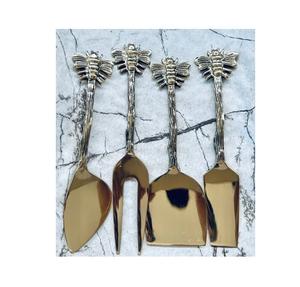 Service à fromage en laiton au design attrayant dernière conception de poignée différente avec boîte d'emballage de cadeaux produit le plus vendu - Product Image 4