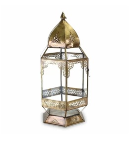 Customized Hanging Moroccan <b>Lamp</b> <b>Lantern</b> Best Quality Handmade Candle Holder Gold Finished Luxury Metal <b>Lantern</b>. - Product Image 4