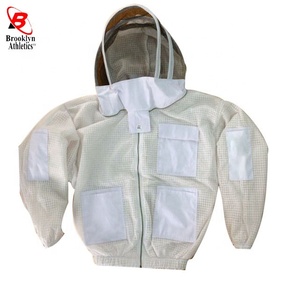 Traje de apicultura de velo redondo de algodón de alta calidad, chaqueta de abeja ventilada con características de seguridad y protección, estilo mono - Product Image 2