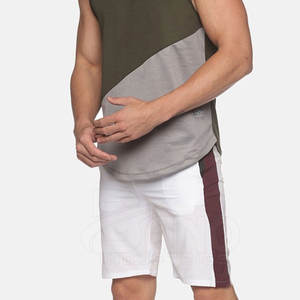 Dernière conception de shorts personnalisés pour hommes 100% coton solide tenue décontracté léger de haute qualité séchage rapide fermeture à cordon - Product Image 3