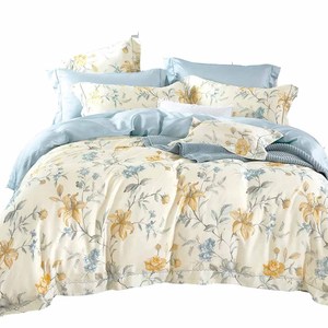Ensemble de draps de lit brodés personnalisés en gros avec taie d'oreiller nouveau style de coton imprimé fabriqué en - Product Image 3