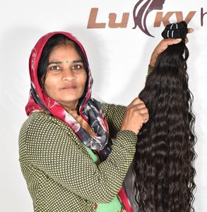 100% naturel cuticule aligné non transformé vierge brut vietnamien Remy Extensions eau indienne profonde vague lâche produit de cheveux humains - Product Image 3