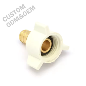 Betterway Factory Outlet Coude et raccord en laiton Pex avec bride en plastique pour plomberie et filetage/sertissage de tuyau en PE - Product Image 3